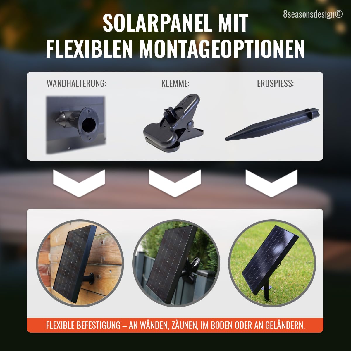 Solar LED Akku Hängelampe 23cm warmweiß dimmbar Timer Fernbedienung USB USB-C für außen innen