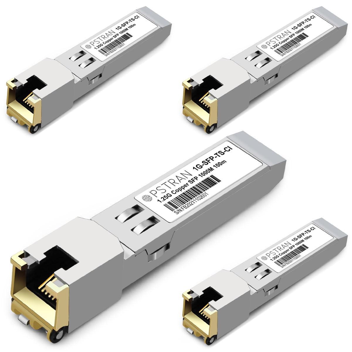OPSTRAN 1000BASE-T SFP RJ45 Copper Transceiver Module Compatible with Mellanox MC3208411-T 100m Cat 5e/6/6a 4 Pack