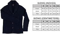 Vista 6 de Citizen Cashmere Pure Yak Wool Mens Cardigan with Vintage Shawl Collar and Button Up Design Long Sleeves and Front Pockets