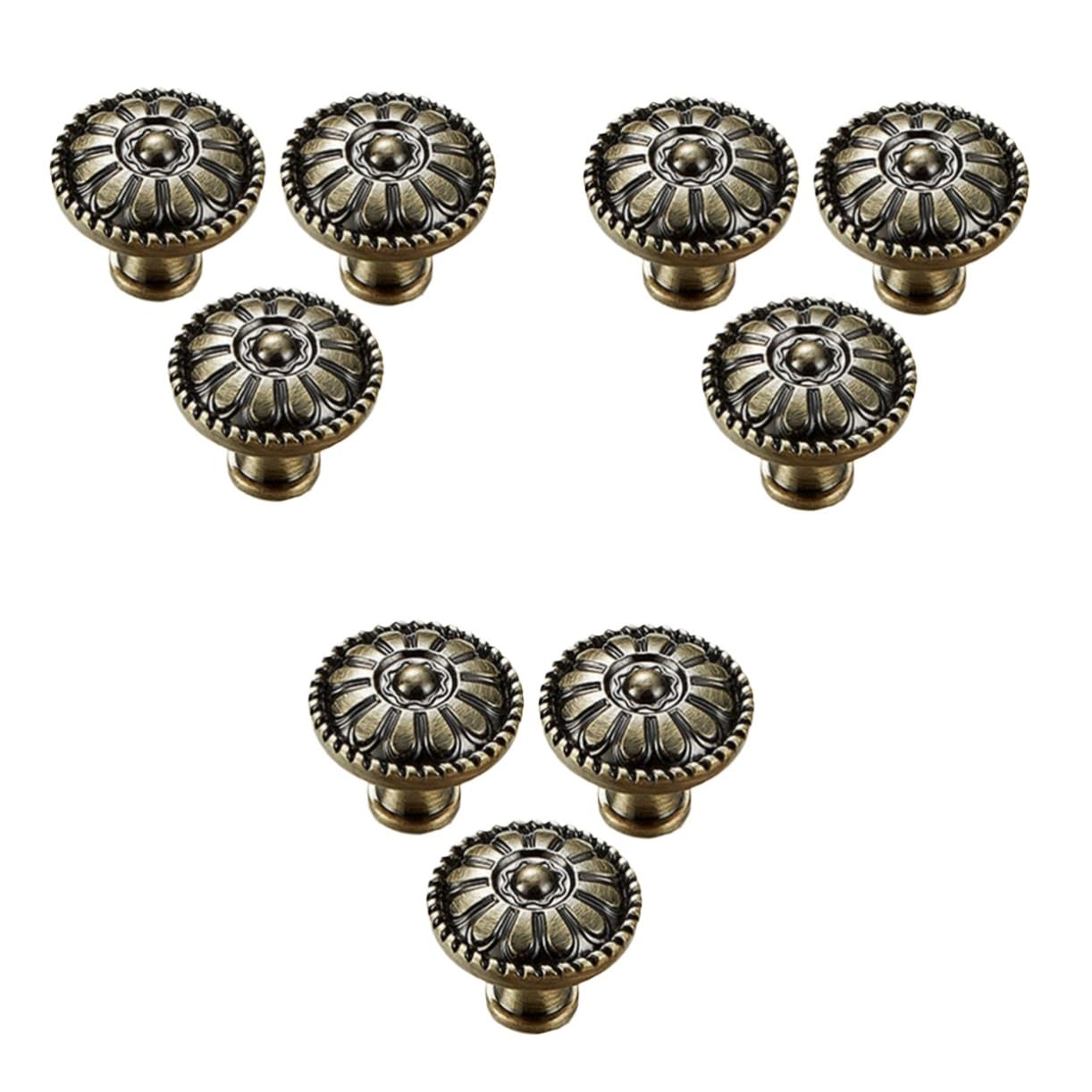 Boutons de tiroir en bronze LIFKOME style champignon : poignées de tirage pour placard