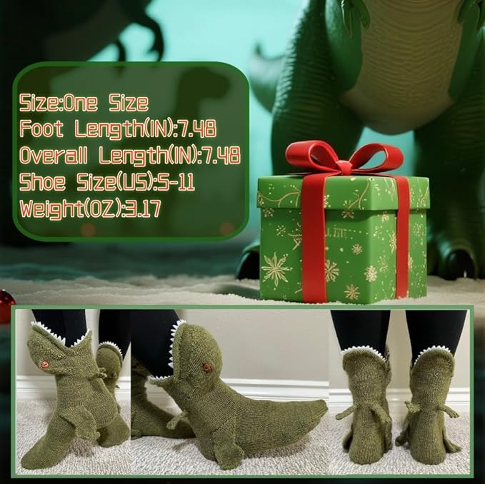 Calcetines Novedosos de Animales LOLAT para Regalo de Navidad miniatura 5