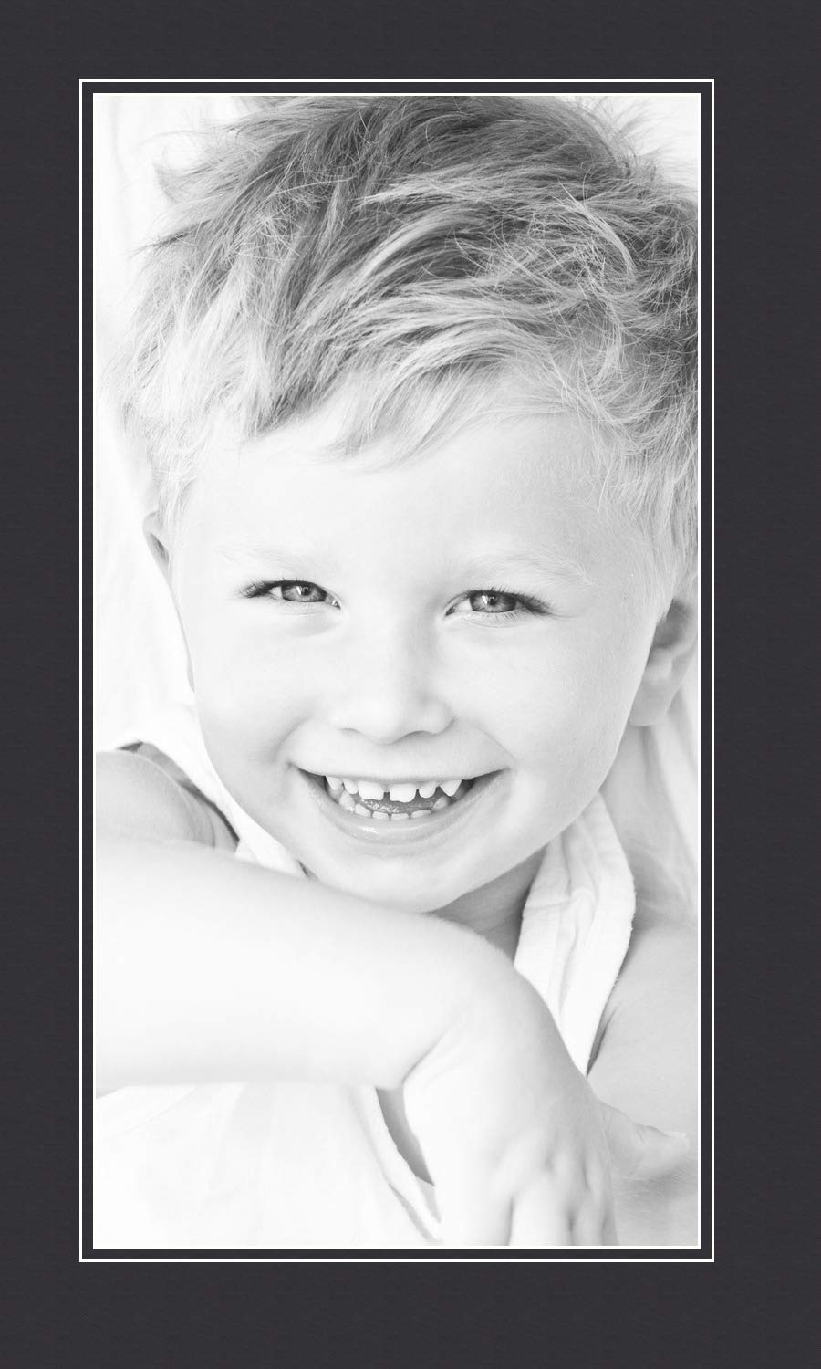 11x21 Smooth Black / Black Custom Mat for Picture Frame with 7x17 opening size (Mat Only, Frame NOT Included)