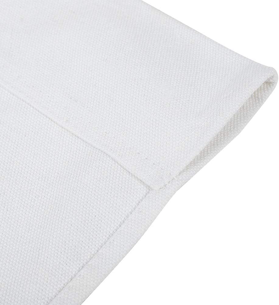 EBTOOLS 1 Set Director Chair Canvas Replacement Cover, 20.5 X 16.5/20.6 X 7.7inch Chair Replacement Canvas for Home Director Chair(White)