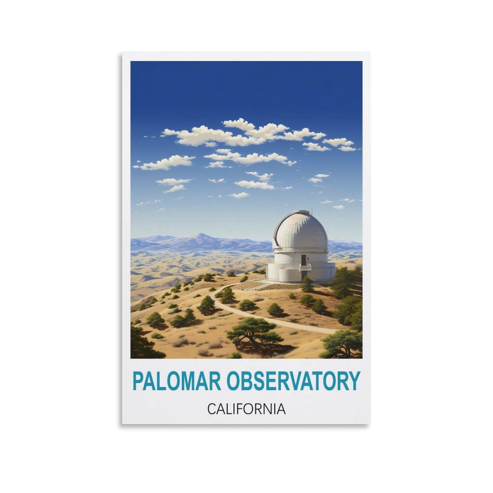Vintage Metal Tin Sign Funny,Palomar Observatory Californias,Wall Decor Kitchen Garage Dining Room Home Decor Hotel Decor Gift 20x30cm