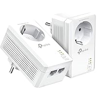 Set adattatori Powerline TP-Link TL-PA7027P KIT (con presa, 2 porte Gigabit)