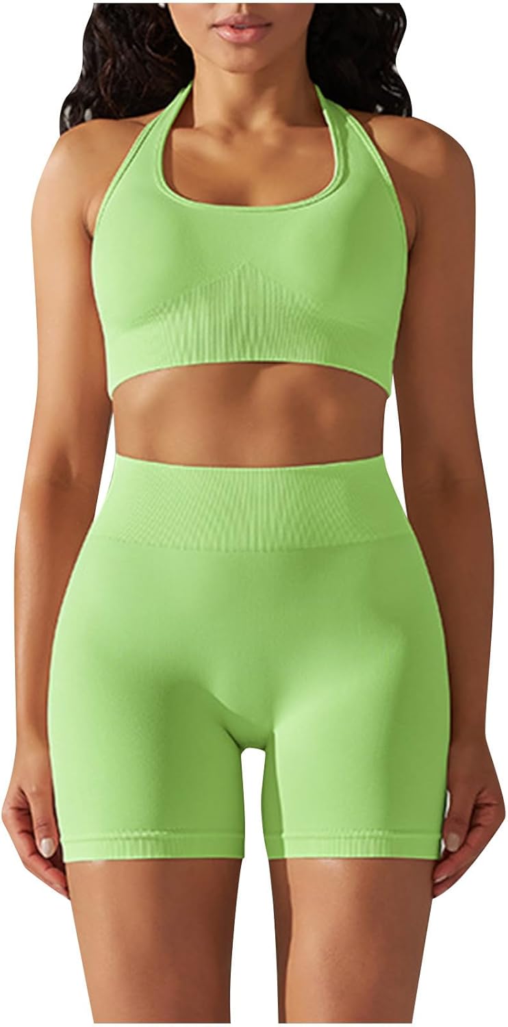 Piece Outfits for Women Summer Athletic Yoga Sets Kuwait Ubuy