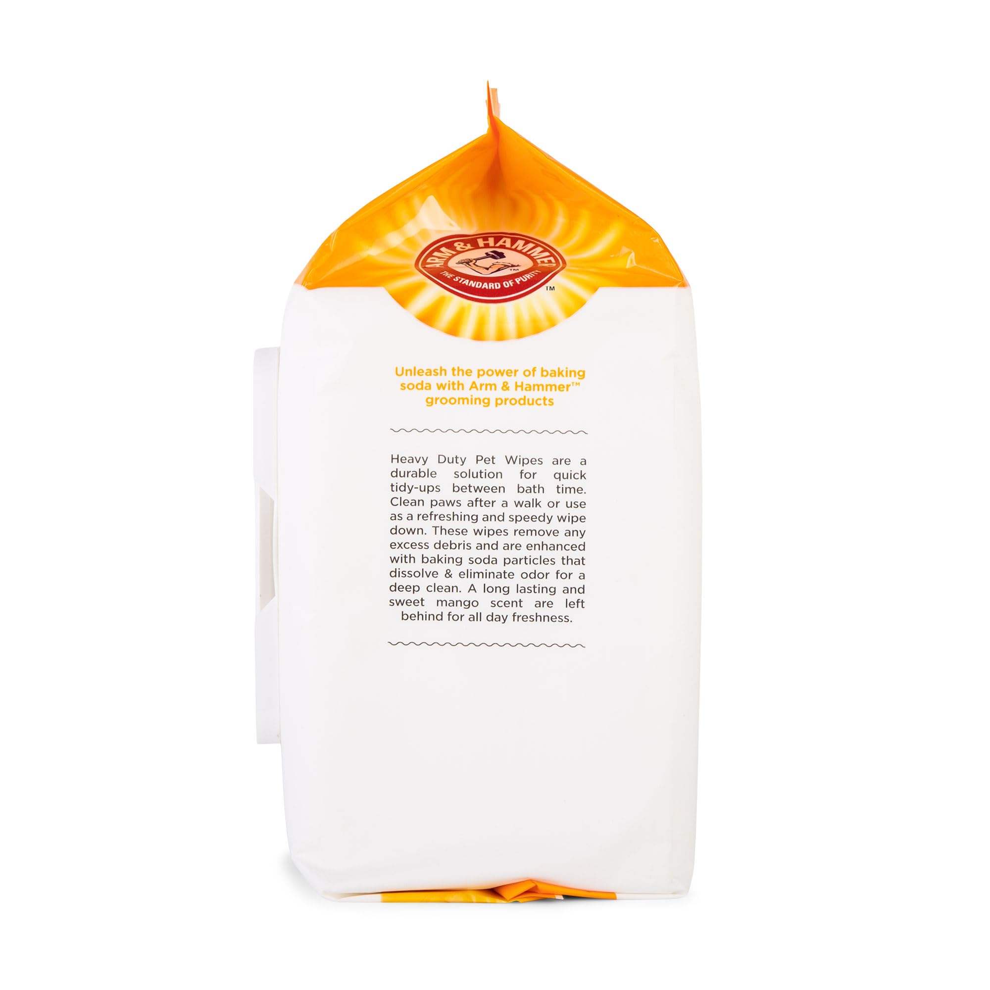 Arm & Hammer - Lingettes de Bain Multi-usages résistantes pour Chiens | Lingettes Multi-usages pour Chiens éliminent Les odeurs et rafraîchissent la Peau des Animaux de Compagnie | Manche fruité