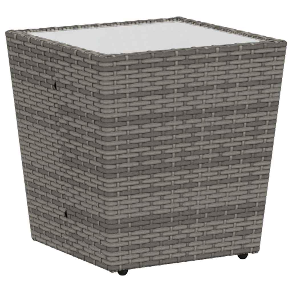 Juego Bistro de Jardín 3 uds. Gris ratán sintético,17.08kg-3334957