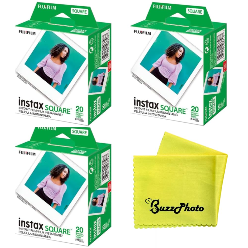 Fujifilm Instax Square Instant Color Film (60 Sheets)