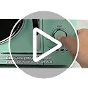 Nostalgia Retro Countertop Microwave Oven - Large 800-Watt - 0.9 cu ft - 12 Pre-Programmed Cooking Settings - Digital Clock - Kitchen Appliances - Aqua