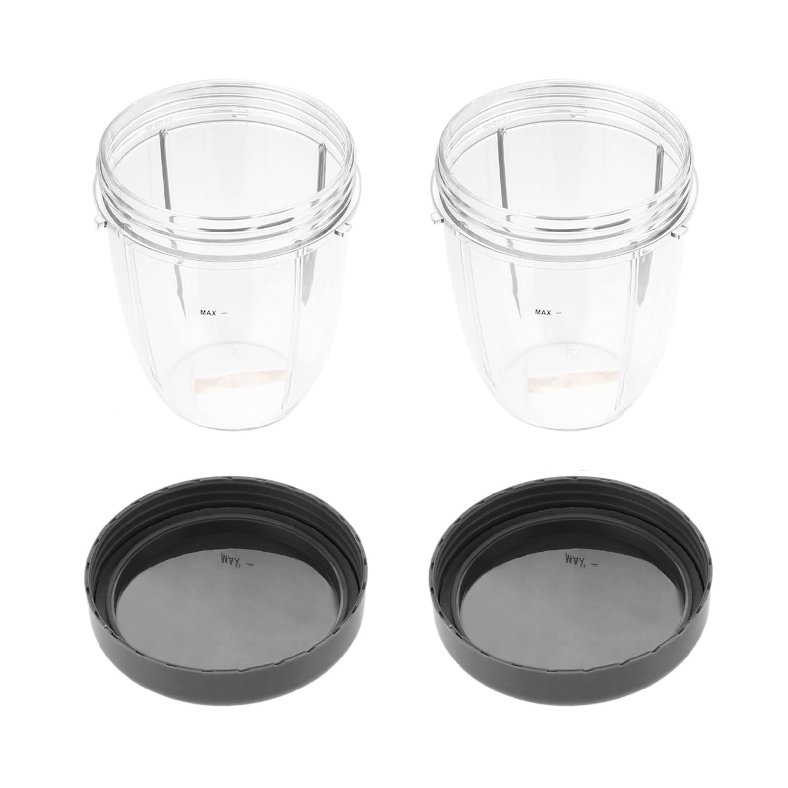 Hicello 2Pcs18oz Cup With Lid Replacement Parts Compatible With Nutribullet 600W/900W Blender Juicer Accessories