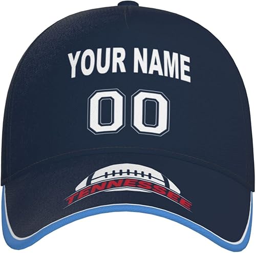 Miniatura 9 de Gorra personalizada con cualquier nombre y número ajustable, regalo personalizado para papá, hombres, mujeres, jóvenes, fanáticos de los deportes