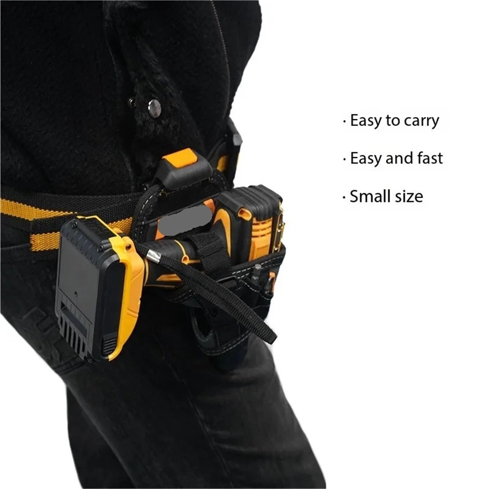 Étui pour perceuse Petit étui de perceuse à Main, Ensemble, Pochette Ceinture spéciale, décoration d'électricien, Sac Outils Portable Durable, boîte Taille