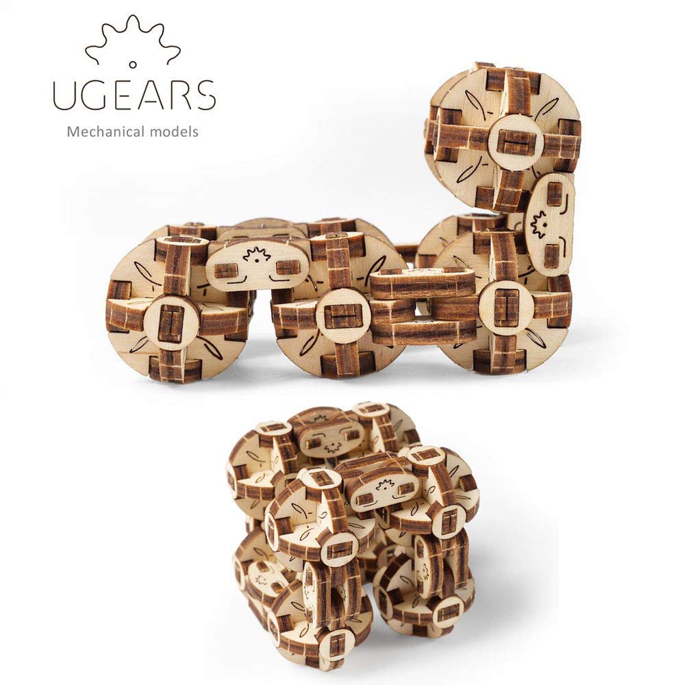 UGEARS Drift Cobra Racing Car 3D Puzzle - Regalo per la Festa del Papà Puzzle 3D Vintage Kit Modello Auto con Potente Motore a Molla - Kit Modello Auto da Costruire per