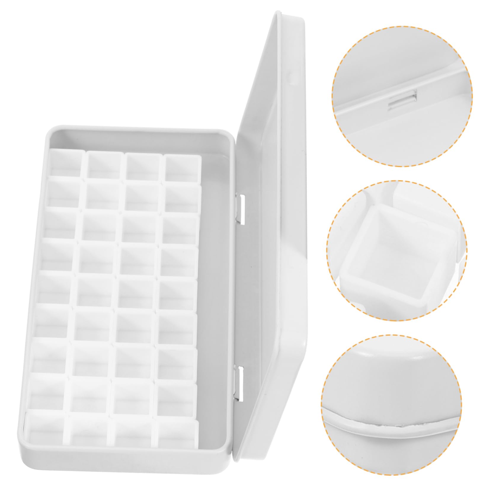 VILLCASE Lot De 3 Boîtes De Mélange De Peinture Artistique en Fer Et Plastique Portables pour Aquarelle Et Pigments pour Débutants