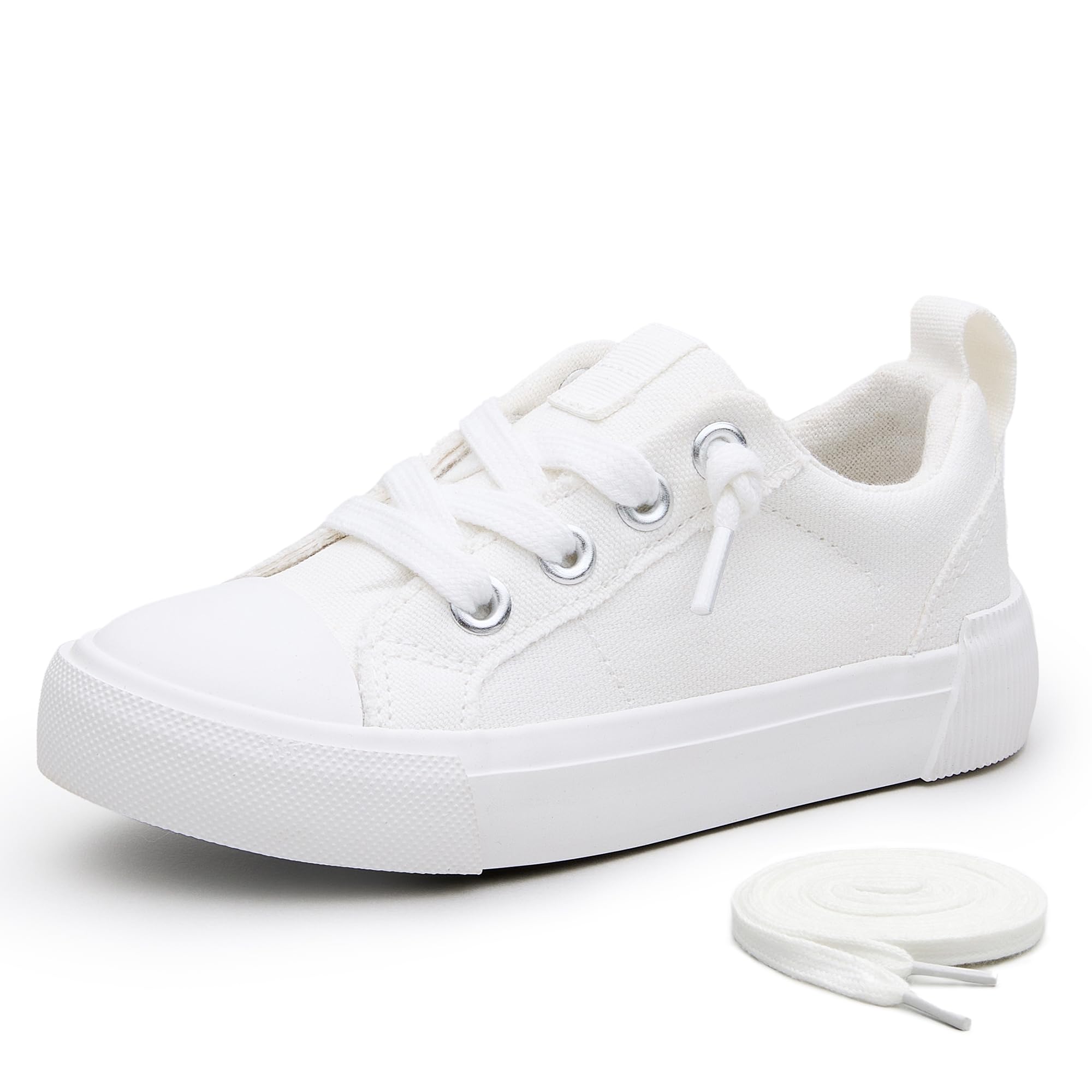 Weestep Toddler Canvas Sneakers Slip On Lightweight Shoes for Kids Boys and Girls