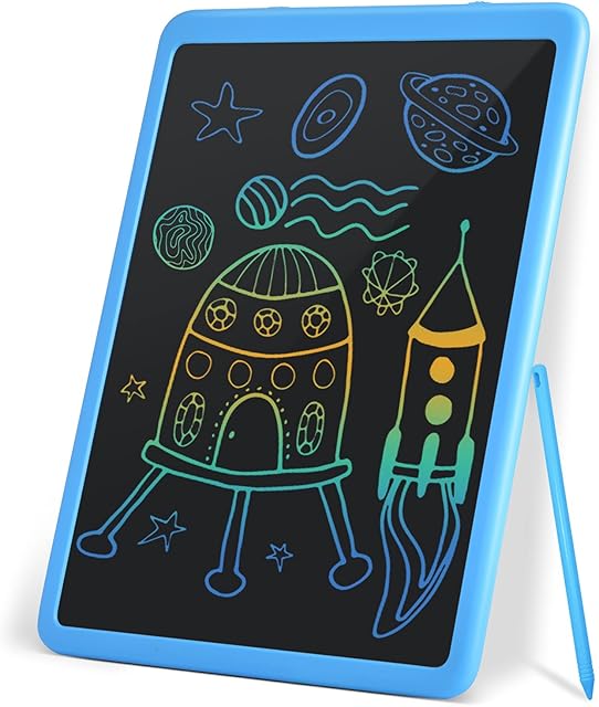 11 Inch Electronic Graphic Drawing Tablet, Erasable Portable Doodle LCD Writing Tablet, Blue