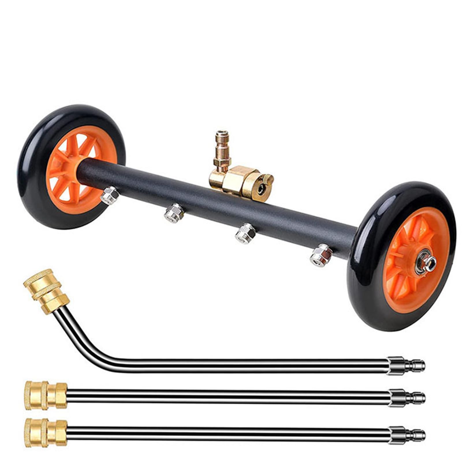myjka podłogowa, 2 w 1, Power Washer, szczotka do mycia podłogi, szczotka do mycia samochodu, z 3 prętami przedłużającymi 4000 psi