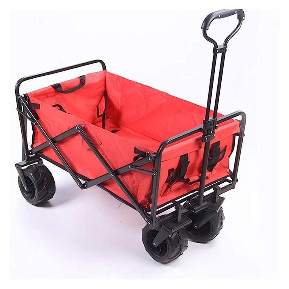 Questo Carrello a Mano, Carrello da Giardino a 4 Ruote, Robusto, Pieghevole, Borsa, Carrello da Giardino, carretto, carriola a Mano, Carrello da Campeggio, Carrello da Giardinaggio, Carrello