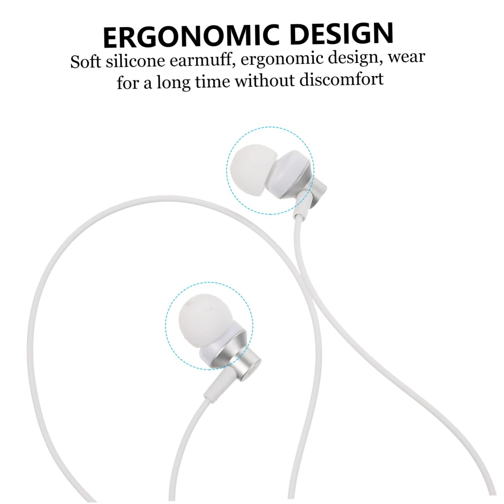 Housoutil 2 Auricolari In-ear Per 2 Occhiali Vr Portatili Bassi Eccellenti E Design Confortevole in Silicone Morbido