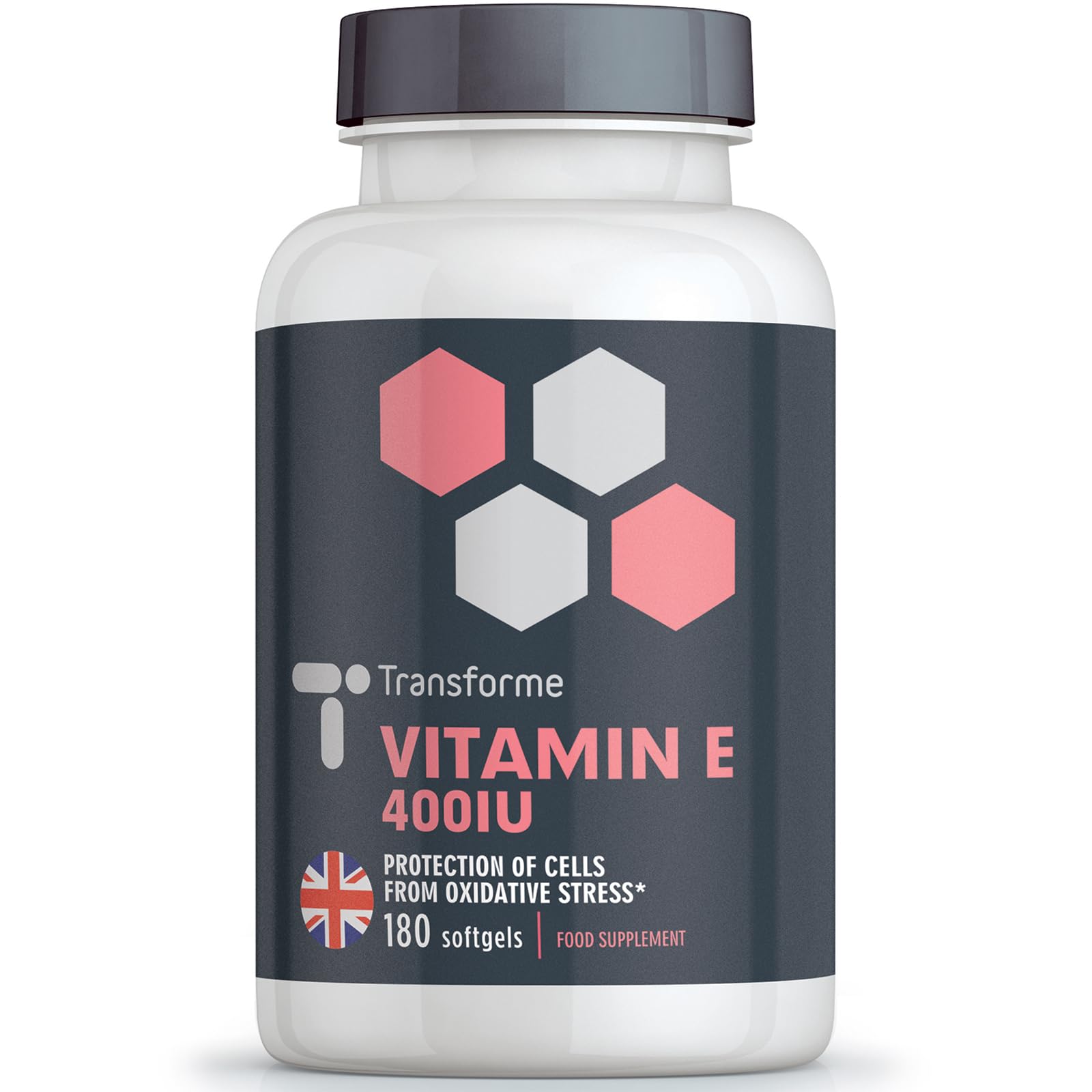 Vitamin E Capsules 400iu, 180 High Absorption Softgels for Skin, Eyes & Immune System, 6 Month Supply, Gluten Free, UK Made
