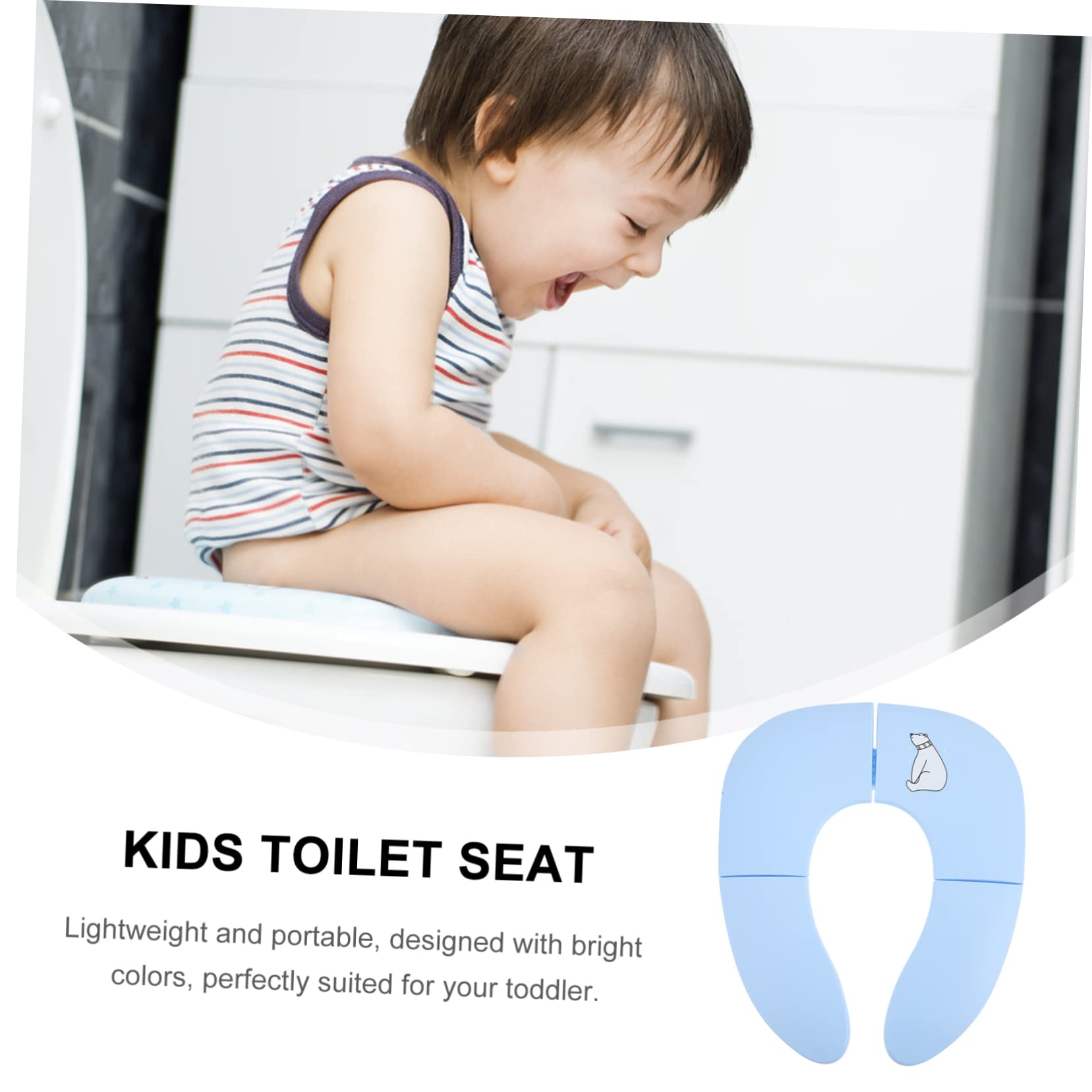 VICASKY Portable Potty Training Seat Toilet Ring for Travel Lightweight and Durable Material for Boys and Easy to Assemble and Clean for Go Use