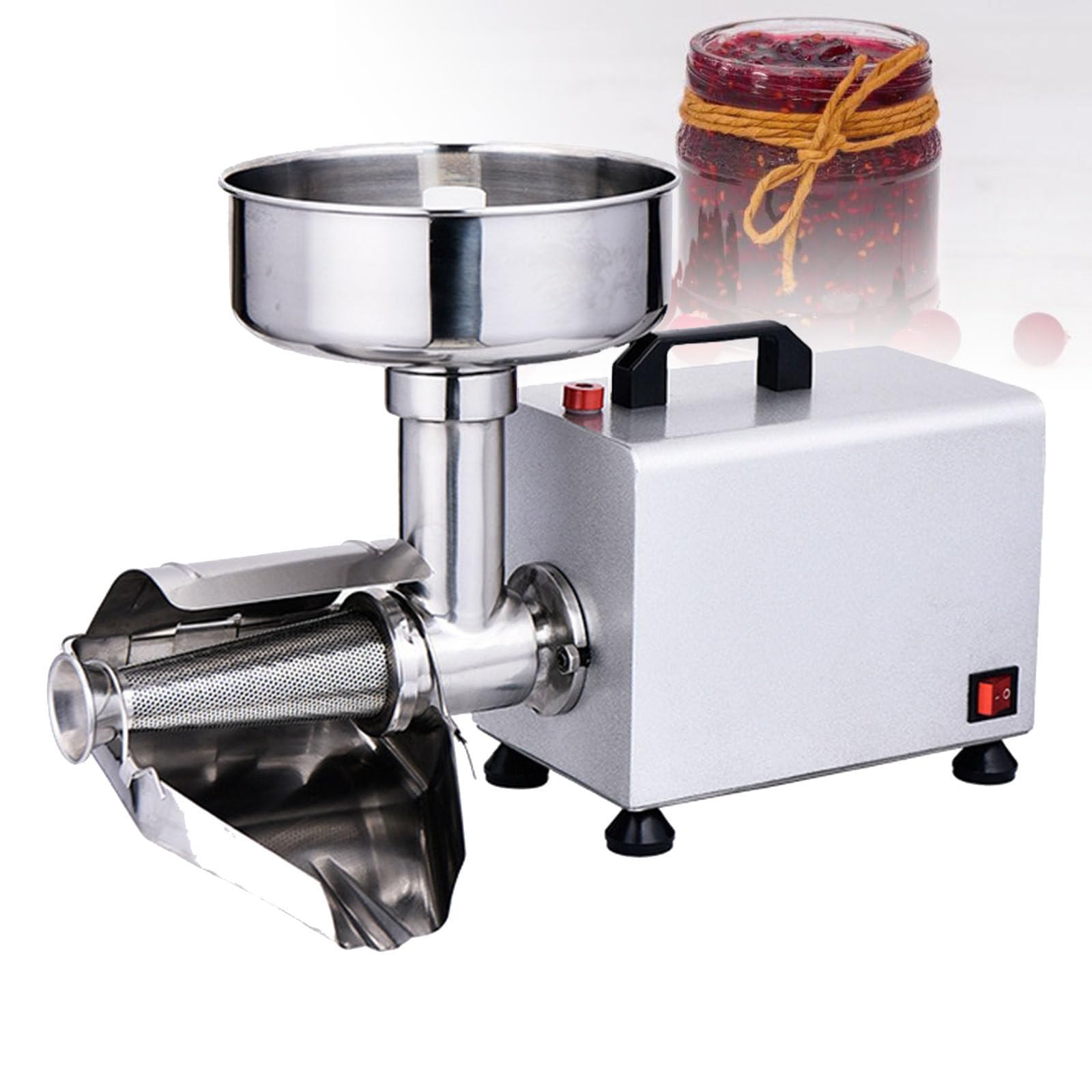 JKJZSALJ Electric Food Strainer For Tomato Sauce And Fruit Milling, Stainless Steel Food Grade Machine