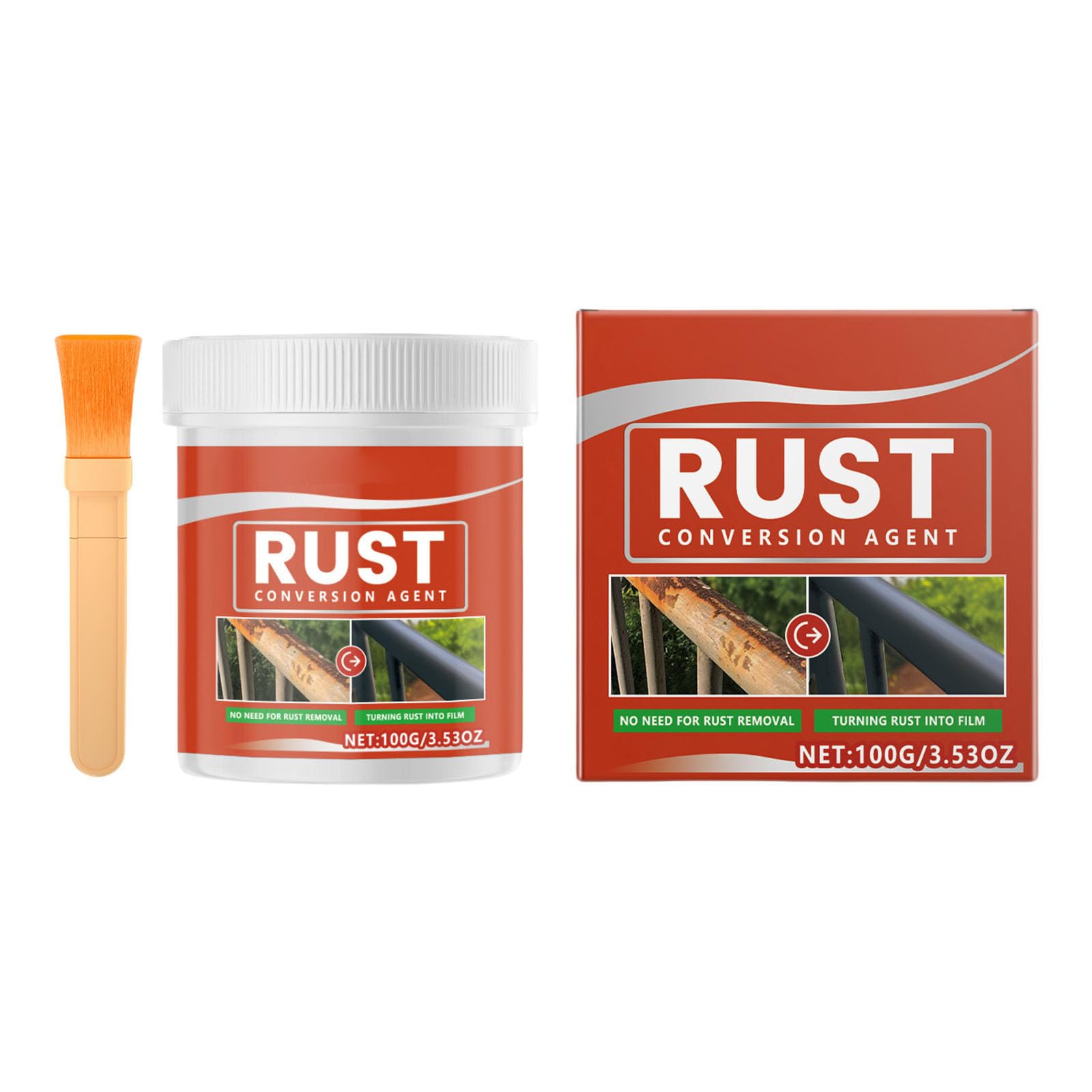 Buxuaaaa 3.53oz Rust Inhibitor Paint Metal Rust Converter with Fast Drying and Strong Adhesion Properties for Enthusiasts Rusts Inhibitor Paint