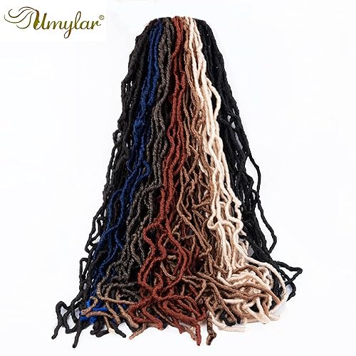 Vista 77 de Umylar Rastas de pelo sintético de ganchillo de 18 pulgadas, 7 paquetes de 7 paquetes de extensiones de cabello sintético de ganchillo para mujeres
