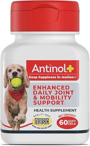 Vista 10 de Antinol Suplemento para la movilidad, la cadera y las articulaciones para perros, mejillones de labios verdes y aceite de krill, suplemento