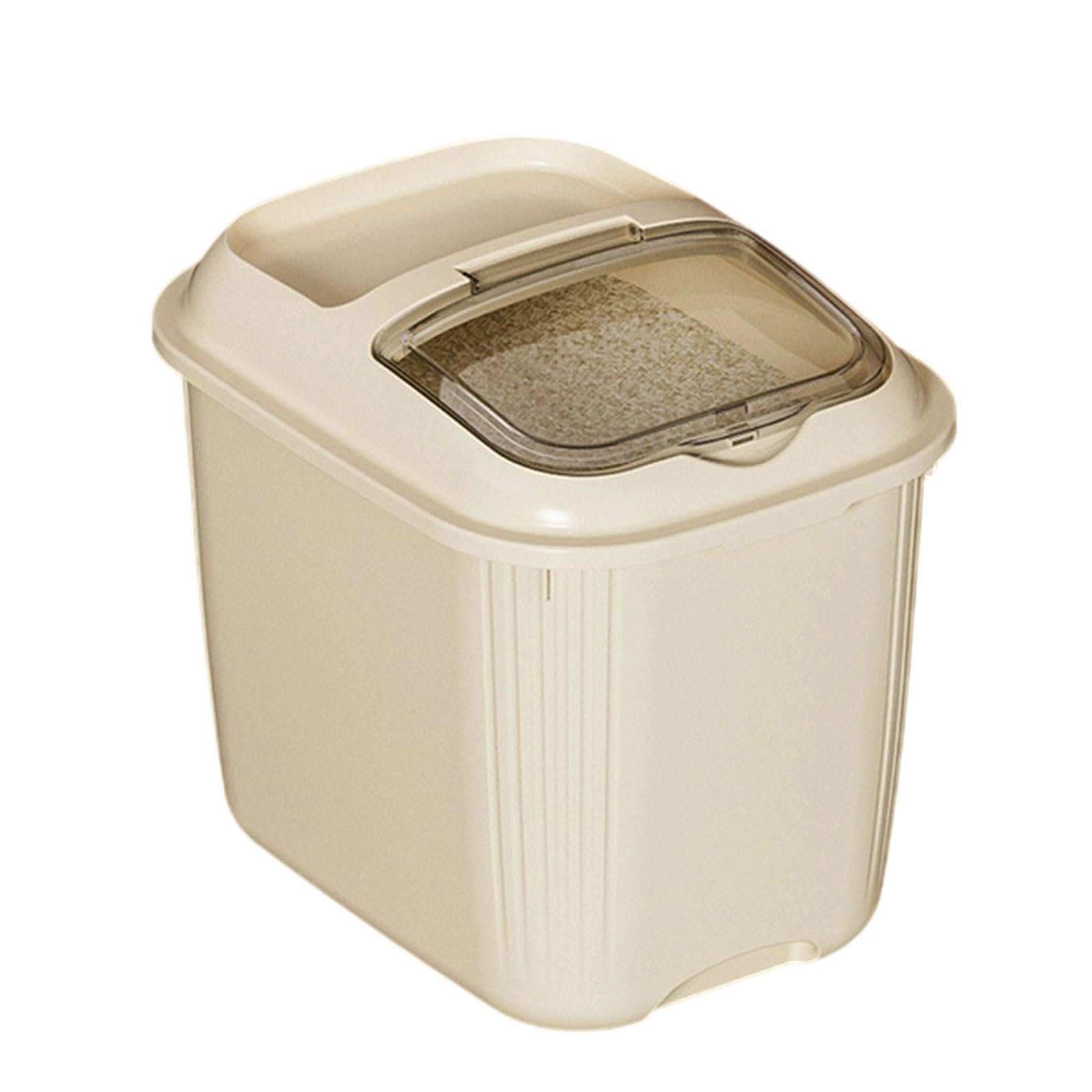 NEWFT Proof Rice Container with Window Large Capacity Kitchen Bin for Flour Sealed Rice Container for Humid