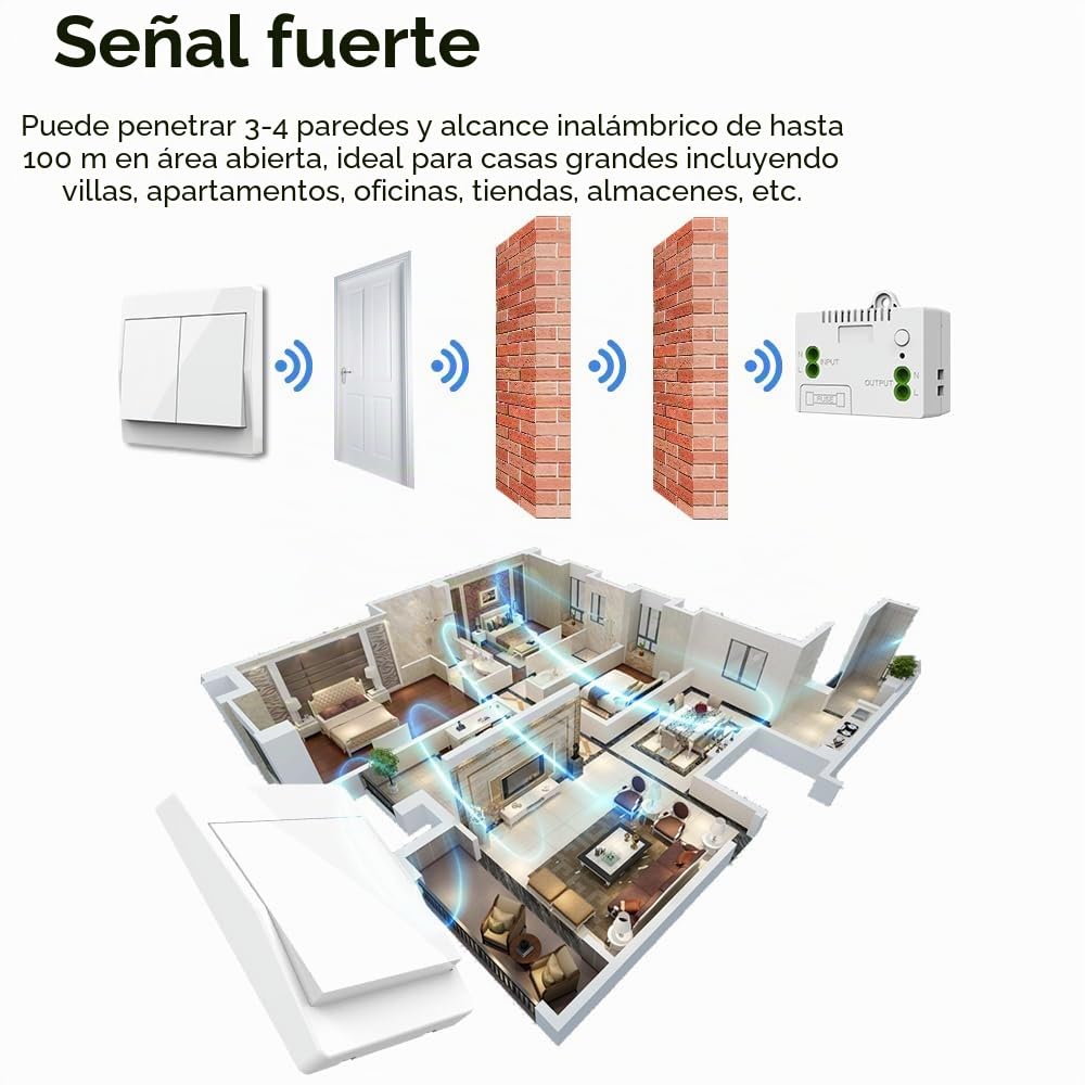 220v interruptor inalambrico autoalimentado cinetico interruptores inalambricos sin bateria rf interruptor remoto pulsador inalambrico conmutador luz inalambrico para iluminacion del hogar