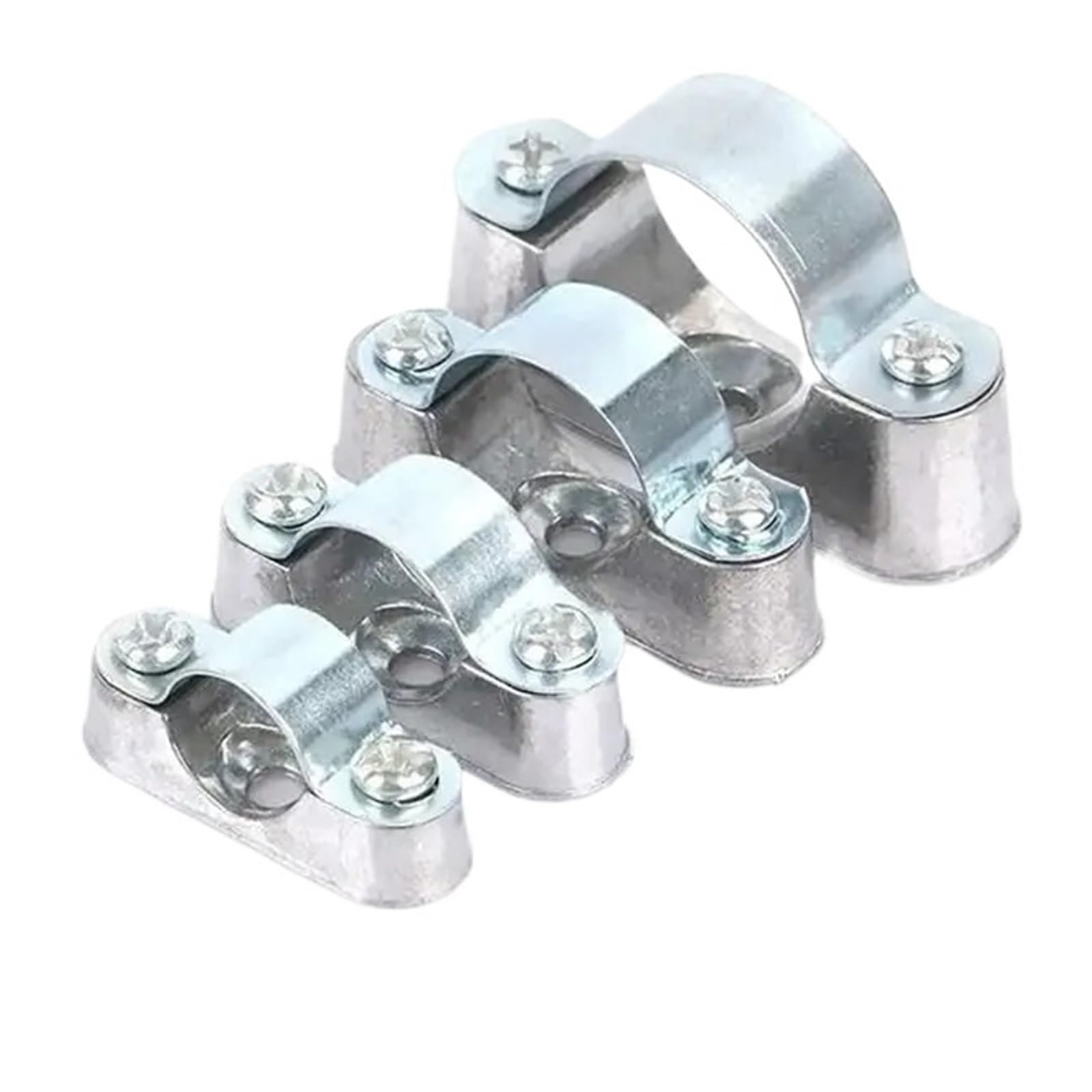 Roues en acier inoxydable et collier de fixation de tube 25mm avec vis
