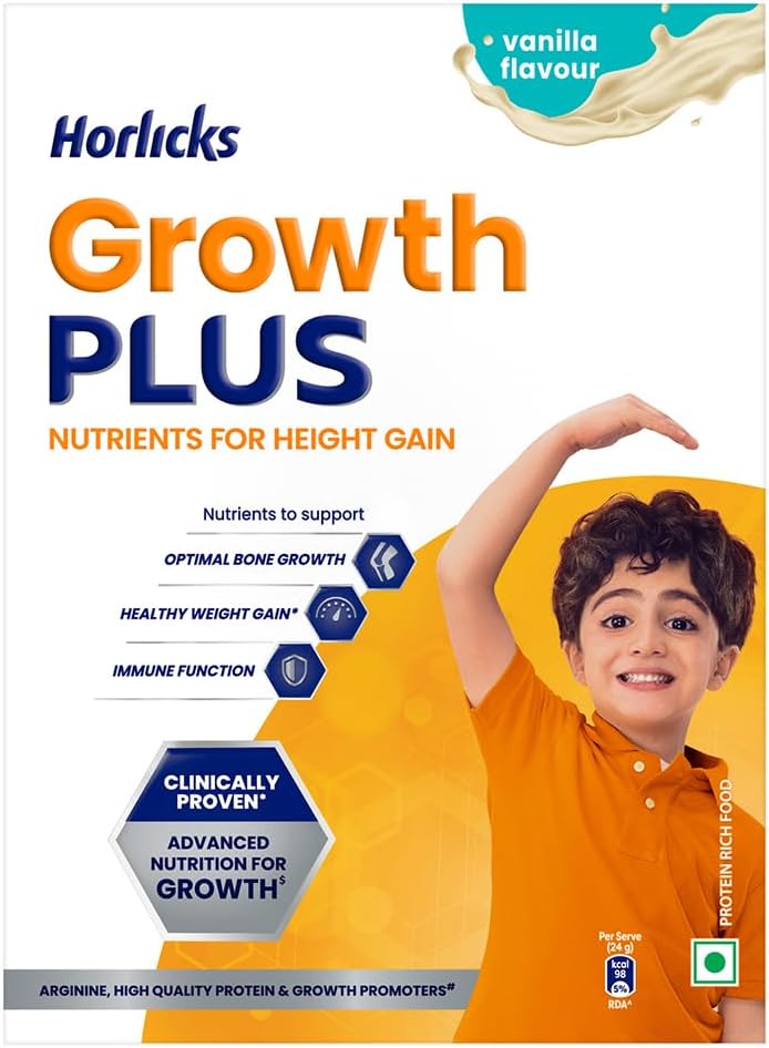 Horlicks Growth Plus - Nutrients for Height Gain - Vanilla - 400g