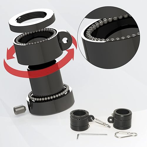 Miniatura 2 de NELXINJO Mástil de bandera de 5 pies con soporte, acero inoxidable profesional sin enredos y poste de bandera con soporte para residencial o