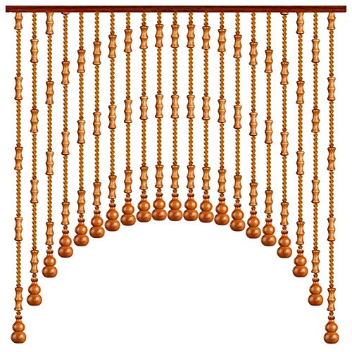 Rideau de porte pastoral en perles pour une décoration de salon chaleureuse