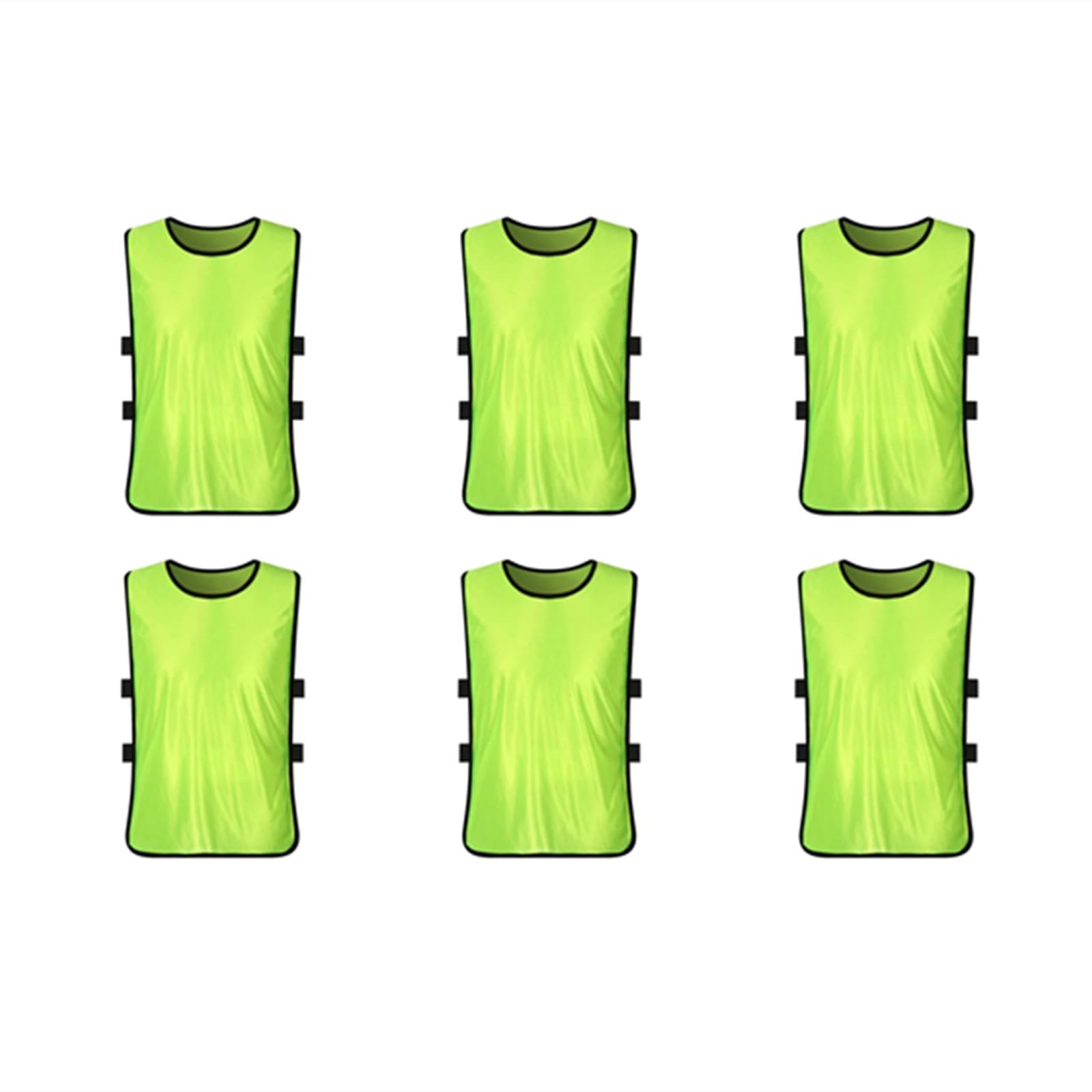 6Pcs Casacche Calcio Adulti, Gilet da Allenamento, Pettorine da Allenamento, Formazione Gilet, Sports Bibs