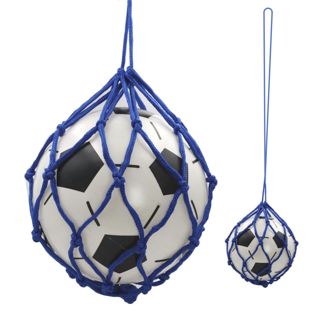 winova サッカーボールネットポケット 収納＆トレーニング兼用 軽量40g 折りたたみ式 サッカー練習ネット 4号球・5号球対応 フットサル ビーチボール おもちゃ収納にも (1個入り)