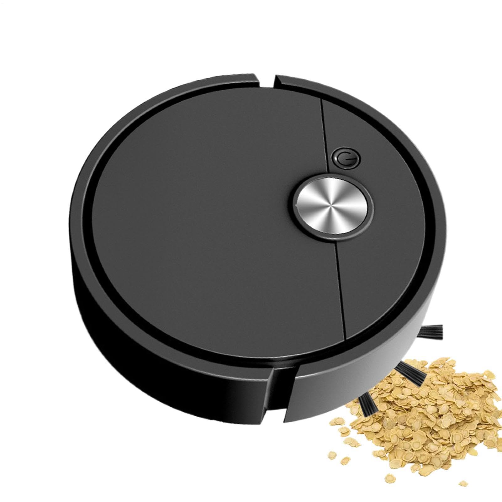 Mini Robot Vacuum Cleaner for Car, 3-1 Rechargeable Automatic Avoidance Smart Sweeping Robot,Self-Charging, Collision Protection,Multifunctional Cleaner Machine with Wet Dusterping for Hard Floors