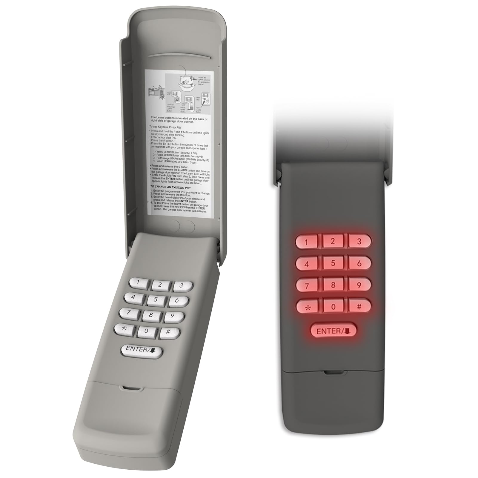 Garage Door Opener Keypad Universal Compatible with Liftmaster Chamberlain Craftsman Opener Remote Replace 877MAX 878MAX G940EV-P2 377LM 877LM 977LM 66LM CMXZDCG440 Wireless Keypad