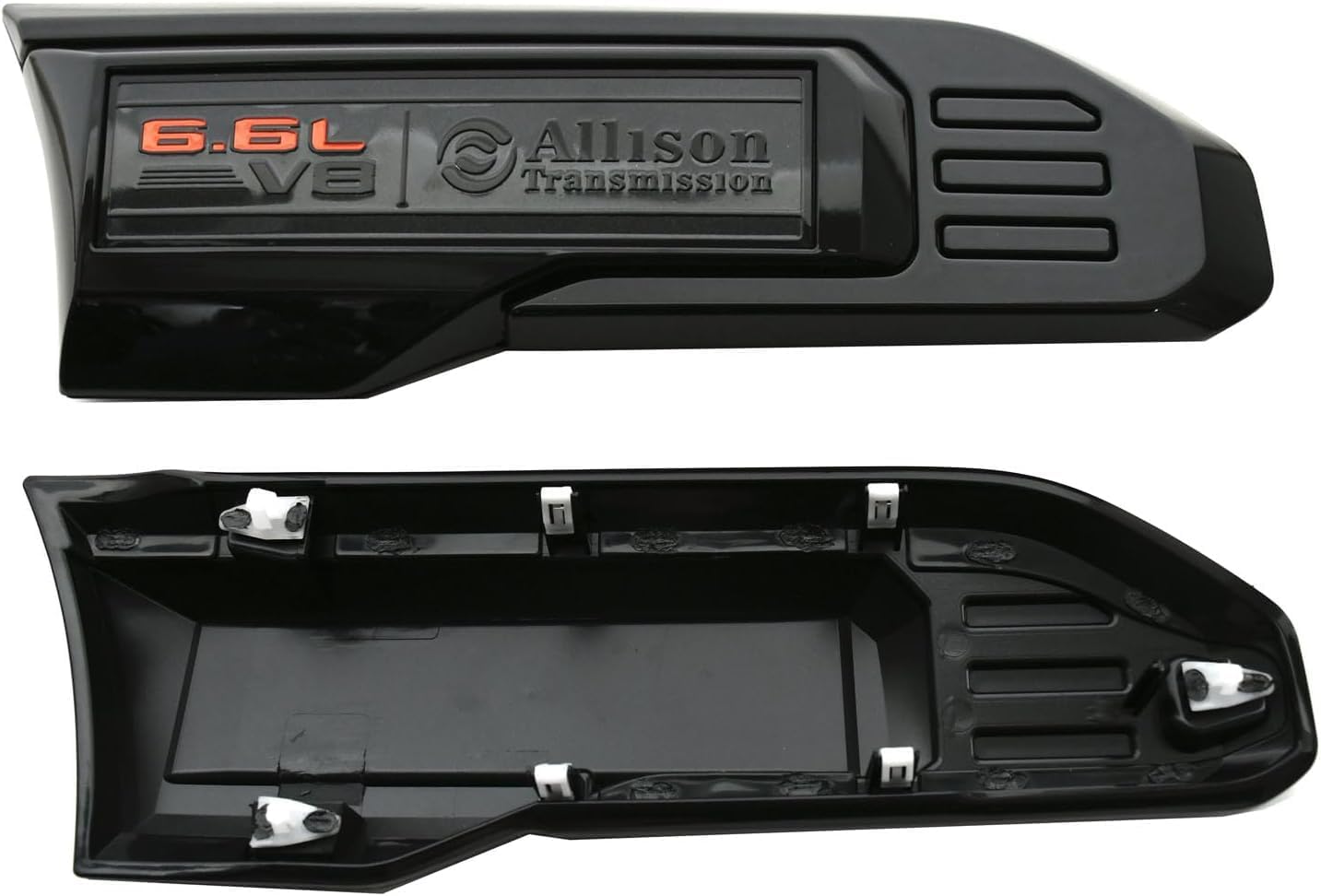 Pair Vent 6.6L V8 Allison Emblems 3D Badge Decals Replacement for 2024-2026 Sierra 2500HD 3500HD 86790678