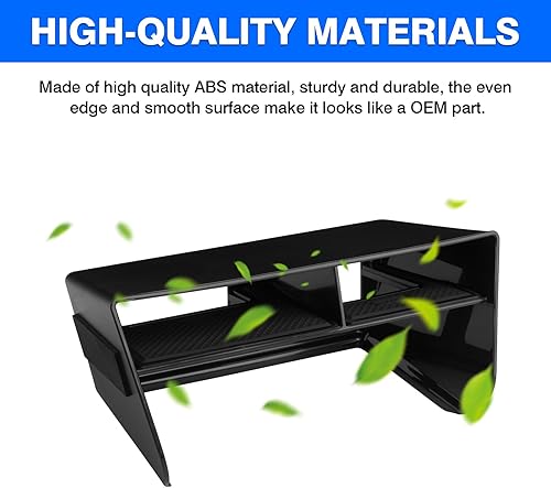 Vista 5 de Autorder Organizador de consola central para Subaru Forester 2019-2024 sin accesorios de cargador inalámbrico, caja de almacenamiento