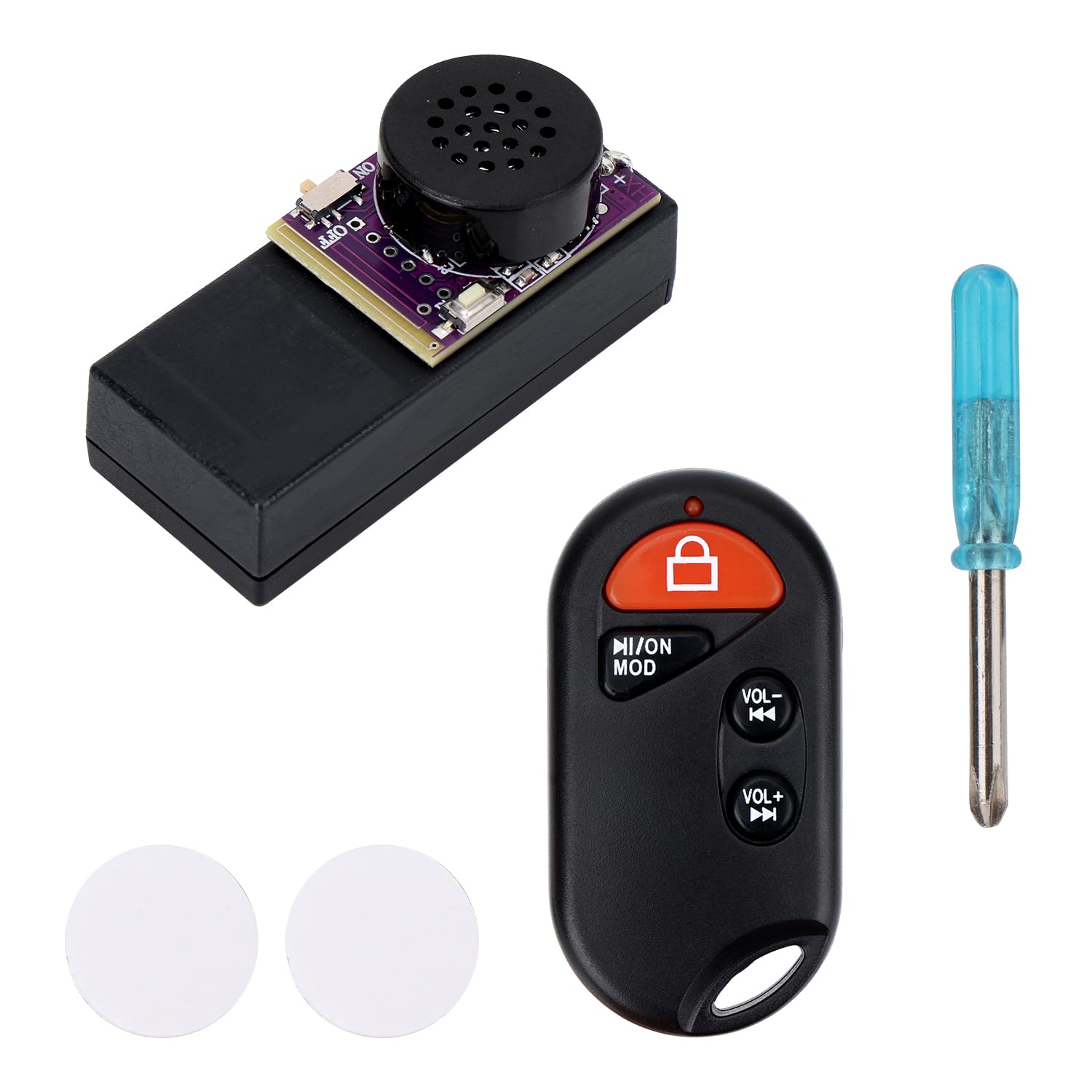 BTFO Screaming Goat Prank Noise Maker with Remote Control, 16 Sounds Hidden Sound Prank Kit Cricket Noise Maker Stuff Annoying Beeping Machine Device Gag for Adults Kids Home School Party (Purple)