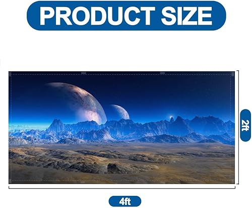 Miniatura 45 de Paquete de 4 cubiertas de luz fluorescente para luz de techo, filtros de luz Beautiful Heavens Us para aula, oficina, hogar, cubierta de luz