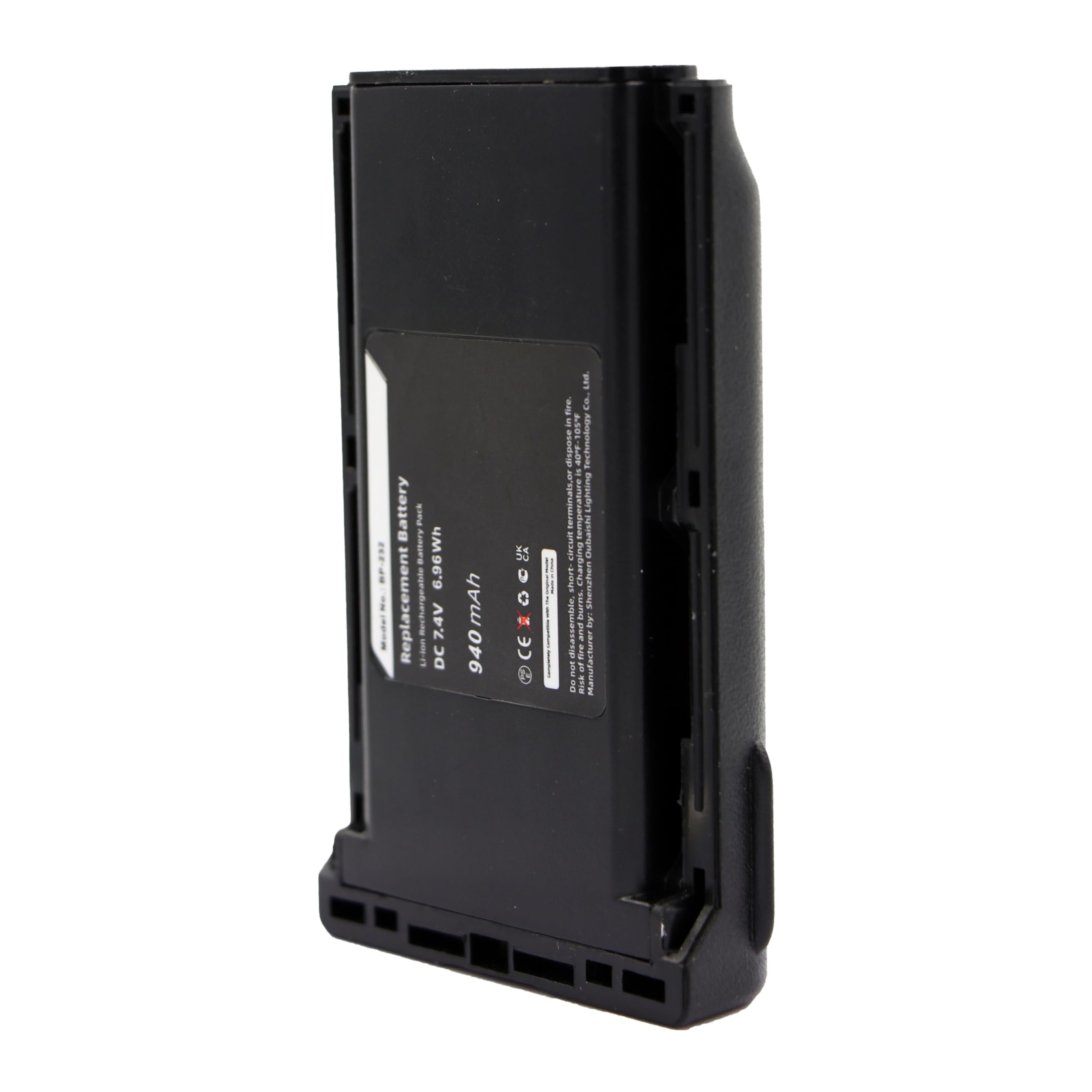 Replacement Battery for Icom BP-232 BP-232N BP-232H IC-F26, IC-F26S, IC-F3011, IC-F3011 41 RC, IC-F3021, IC-F3021S, IC-F3021T, IC-F3023S 7.4V940mAh-image-36