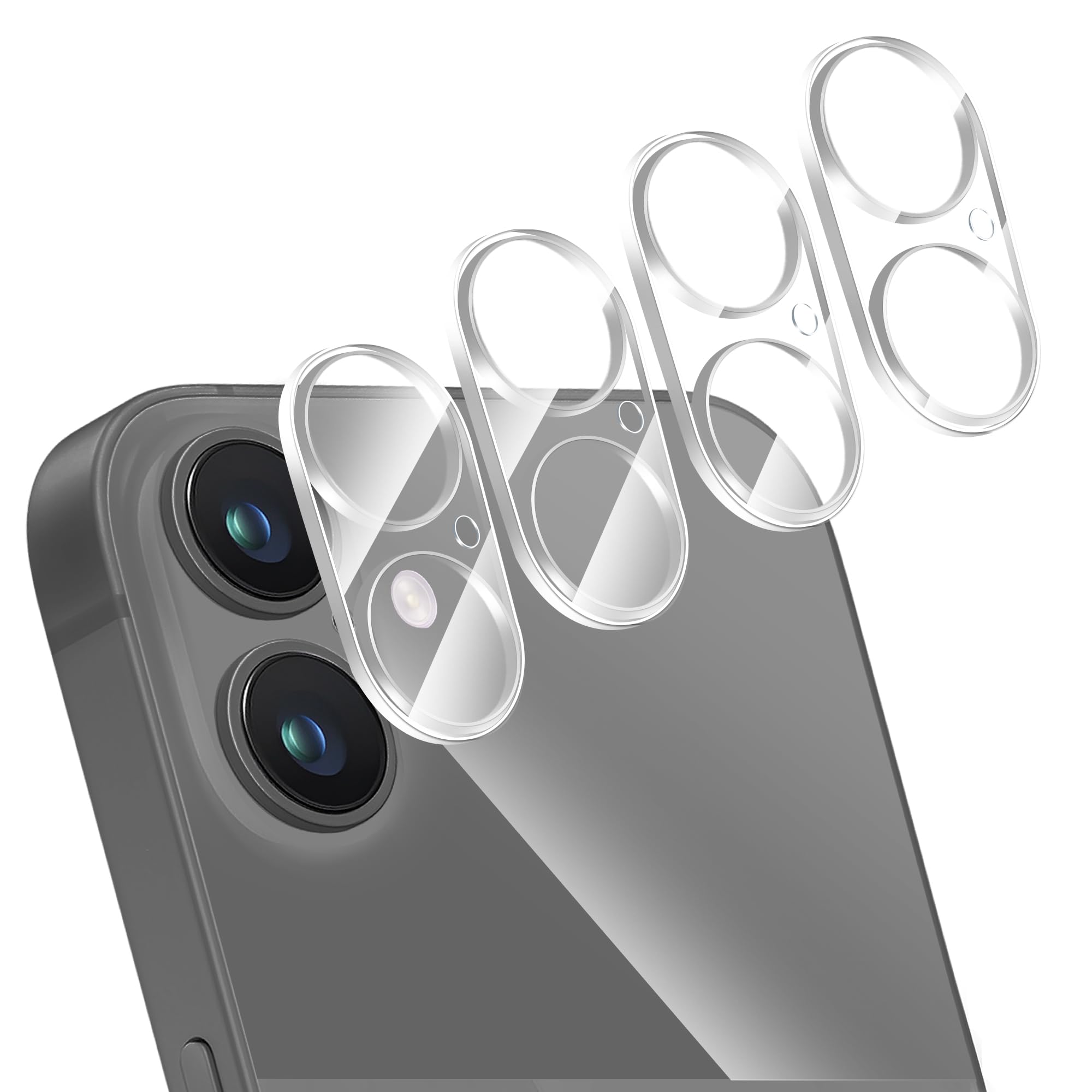 ZXZone [4 Packs] Camera Lens Protector Designed for iPhone 16 6.1