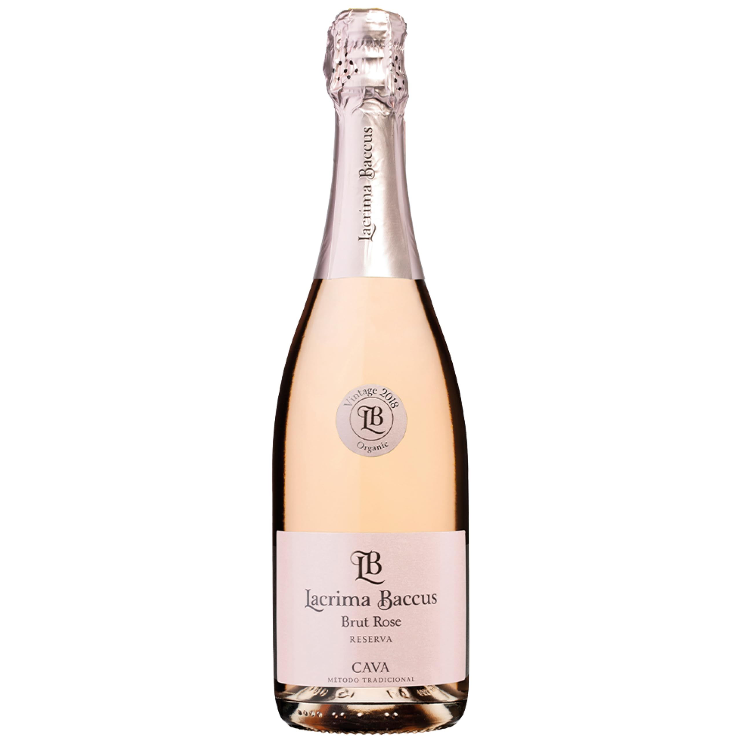 Lacrima Baccus Cava Brut Rosé Organic 75 cl – Vibrant Redcurrant Rosé Cava with Raspberry, Floral & Citrus Notes – Medium-Bodied, Vegan & Organic Sparkling – 11.5% ABV