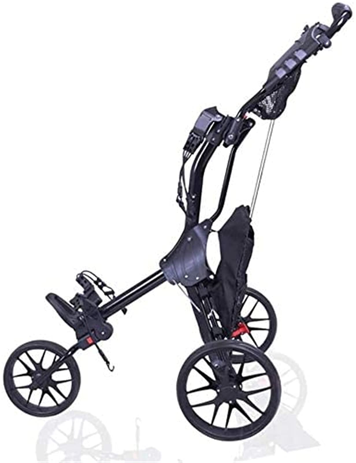 Carrito de Golf Plegable de 3 Ruedas con Freno de pie. Apertura y Cierre en un Segundo.
