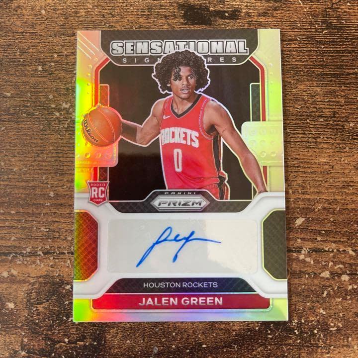 Amazon.co.jp: NBAカード Prizm 21-22 Jalen Green サイン シルバー 
