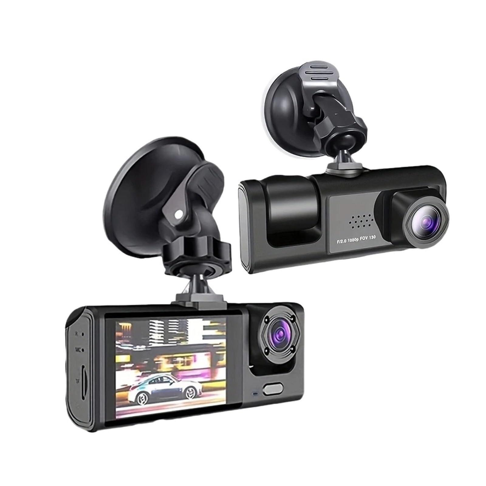 Dash cam da cabina anteriore con doppio obiettivo 1080P